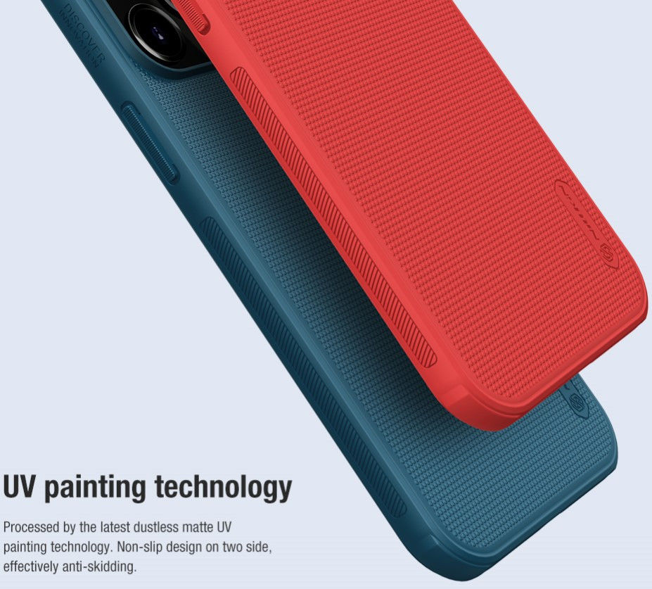 Nillkin Super Frosted Shield iPhone 13 Pro Hoesje Blauw afbeelding 14