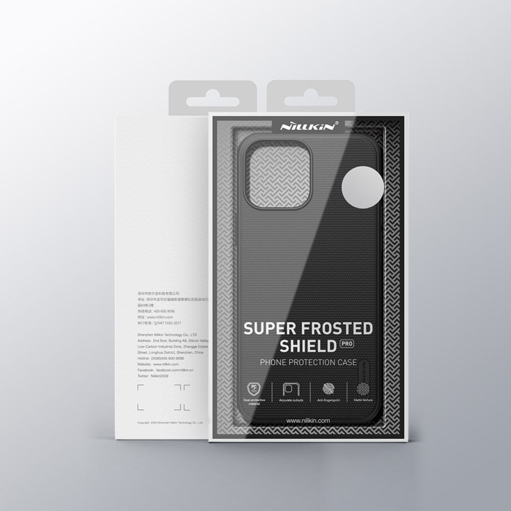 Nillkin Super Frosted Shield iPhone 13 Pro Hoesje Blauw afbeelding 21