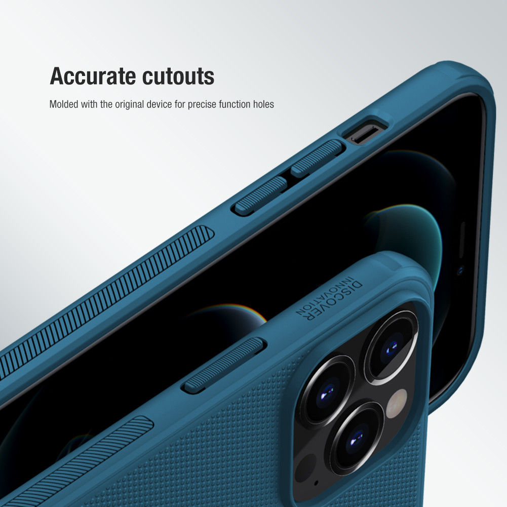 Nillkin Super Frosted Shield Apple iPhone 13 Pro Hoesje MagSafe Blauw afbeelding 10