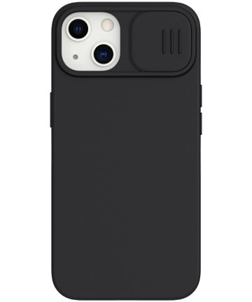 Nillkin iPhone 13 Hoesje MagSafe Siliconen met Camera Slider Zwart Hoesjes