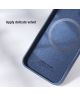 Nillkin iPhone 13 Hoesje MagSafe Siliconen met Camera Slider Blauw