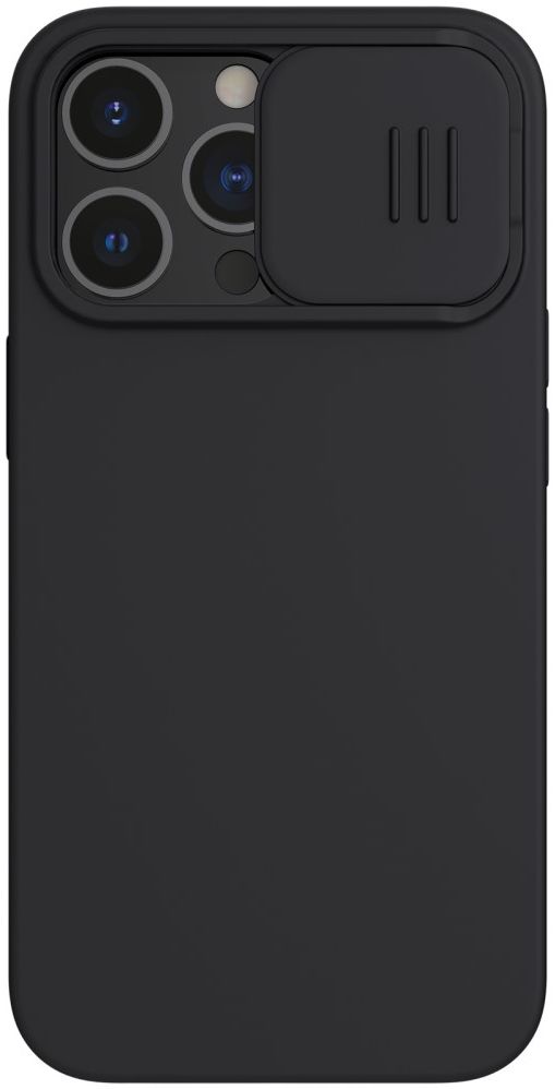 Nillkin iPhone 13 Pro Hoesje MagSafe Siliconen met Camera Slider Zwart afbeelding 1