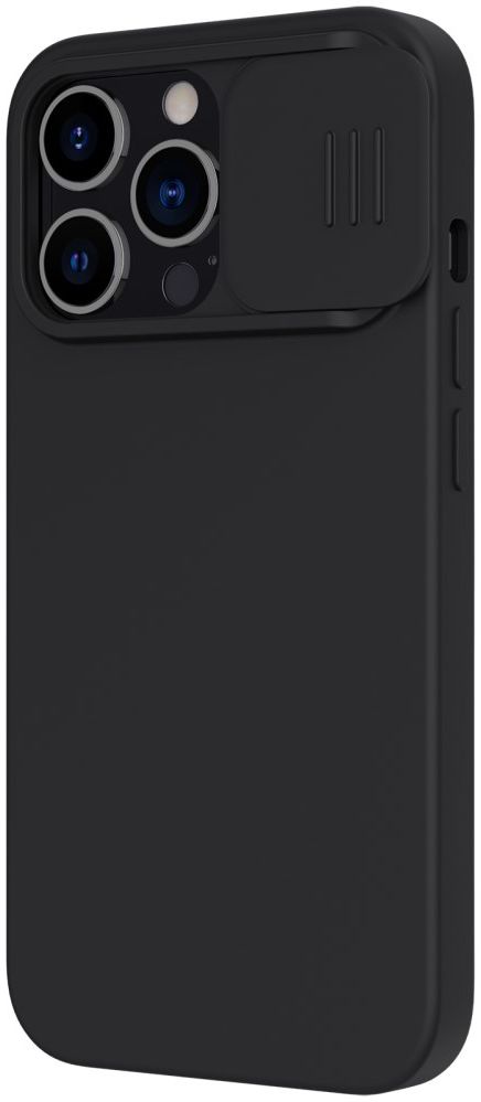 Nillkin iPhone 13 Pro Hoesje MagSafe Siliconen met Camera Slider Zwart afbeelding 15