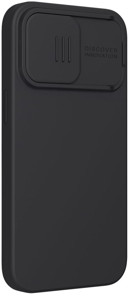 Nillkin iPhone 13 Pro Hoesje MagSafe Siliconen met Camera Slider Zwart afbeelding 2