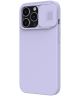 Nillkin iPhone 13 Pro Hoesje MagSafe Siliconen met Camera Slider Paars