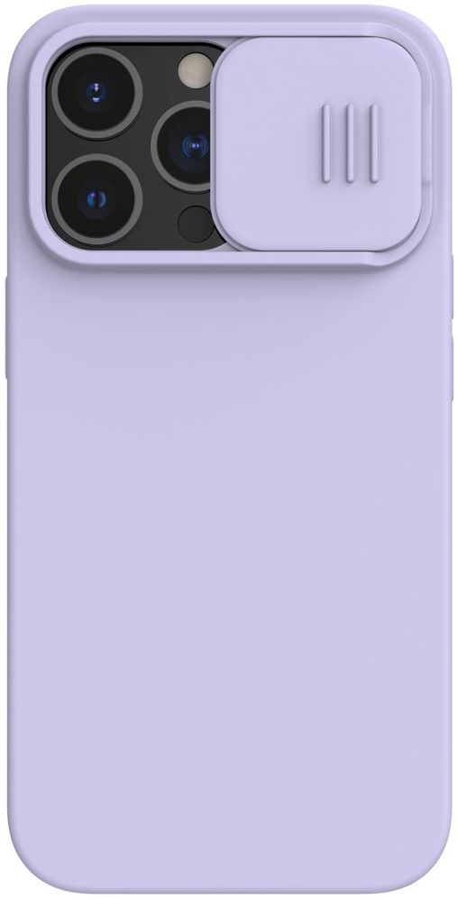 Nillkin iPhone 13 Pro Hoesje MagSafe Siliconen met Camera Slider Paars afbeelding 1