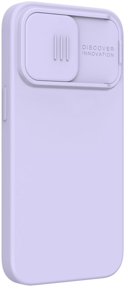 Nillkin iPhone 13 Pro Hoesje MagSafe Siliconen met Camera Slider Paars afbeelding 2