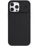 Nillkin iPhone 13 Pro Max Hoesje MagSafe Siliconen Camera Slider Zwart