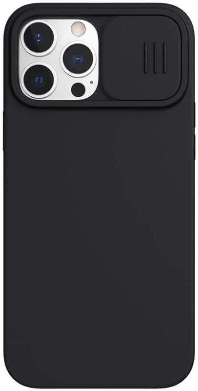 Nillkin iPhone 13 Pro Max Hoesje MagSafe Siliconen Camera Slider Zwart afbeelding 1