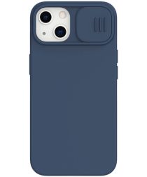 Nillkin CamShield Apple iPhone 13 Hoesje Siliconen Camera Slider Blauw