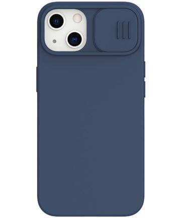 Nillkin CamShield Apple iPhone 13 Hoesje Siliconen Camera Slider Blauw Hoesjes