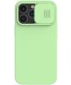 Nillkin Apple iPhone 13 Pro Hoesje Siliconen met Camera Slider Groen