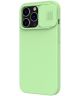 Nillkin Apple iPhone 13 Pro Hoesje Siliconen met Camera Slider Groen