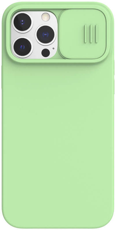 Nillkin Apple iPhone 13 Pro Max Hoesje Siliconen Camera Slider Groen afbeelding 1