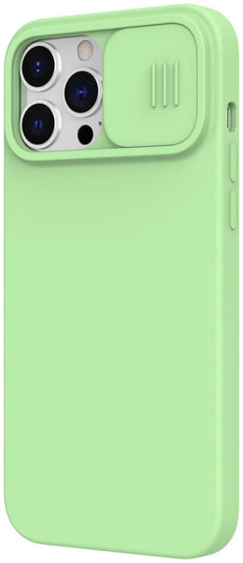 Nillkin Apple iPhone 13 Pro Max Hoesje Siliconen Camera Slider Groen afbeelding 4