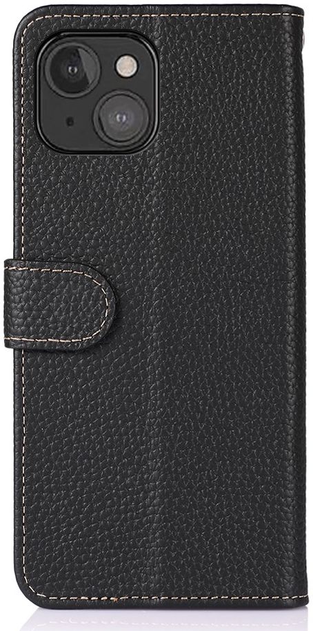 KHAZNEH Apple iPhone 13 Mini Hoesje Wallet Book Case Kunstleer Zwart afbeelding 4