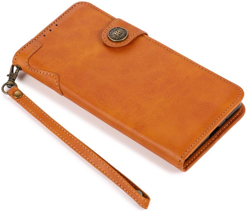Apple iPhone 13 Mini Hoesje Retro Wallet Book Case met Koord Bruin afbeelding 7
