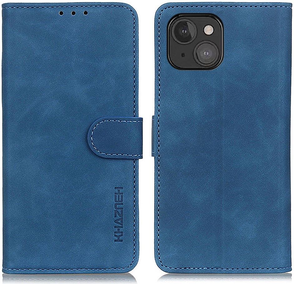 KHAZNEH Apple iPhone 13 Mini Hoesje Retro Portemonnee Blauw afbeelding 2