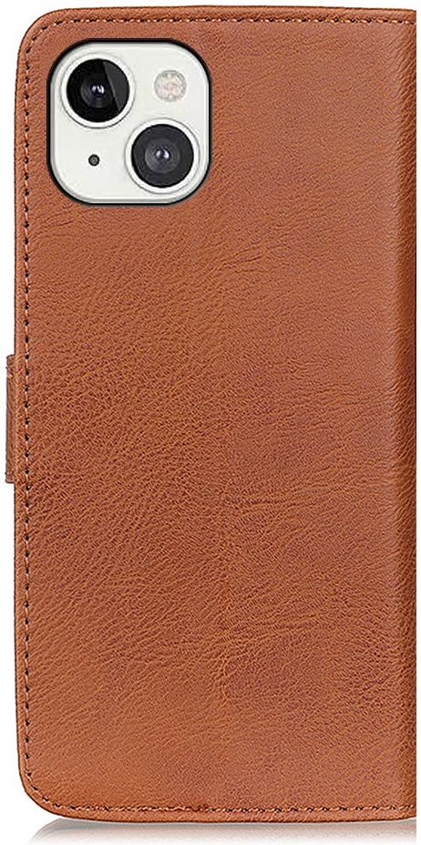 KHAZNEH Apple iPhone 13 Hoesje Portemonnee Book Case Bruin afbeelding 7