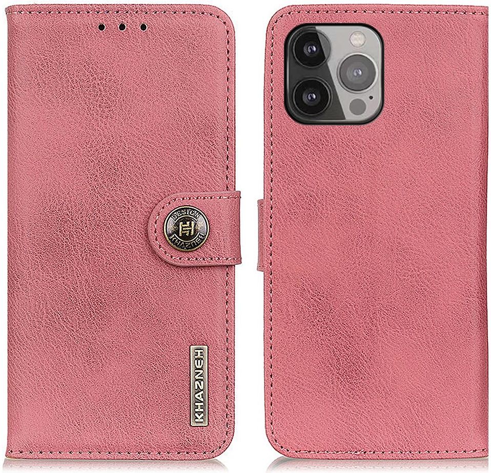KHAZNEH Apple iPhone 13 Pro Max Hoesje Portemonnee Book Case Roze afbeelding 3