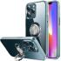 Apple iPhone 13 Hoesje Ring Kickstand Back Cover Transparant afbeelding 1