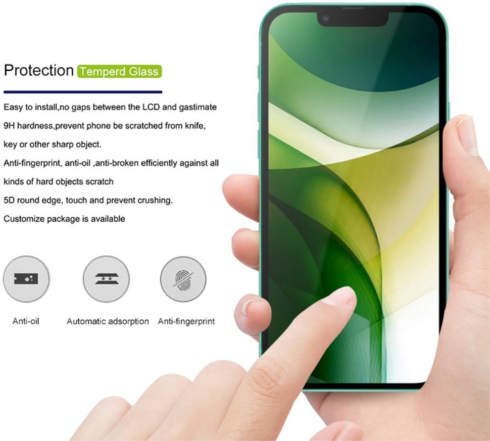 Apple iPhone 13 / 13 Pro Screen Protector 9H Tempered Glass afbeelding 3
