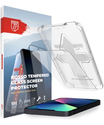 Rosso Apple iPhone 13 / 13 Pro Tempered Glass met Installatietray Screen Protectors