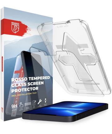 Rosso Apple iPhone 13 Pro Max Tempered Glass met Installatietray Screen Protectors