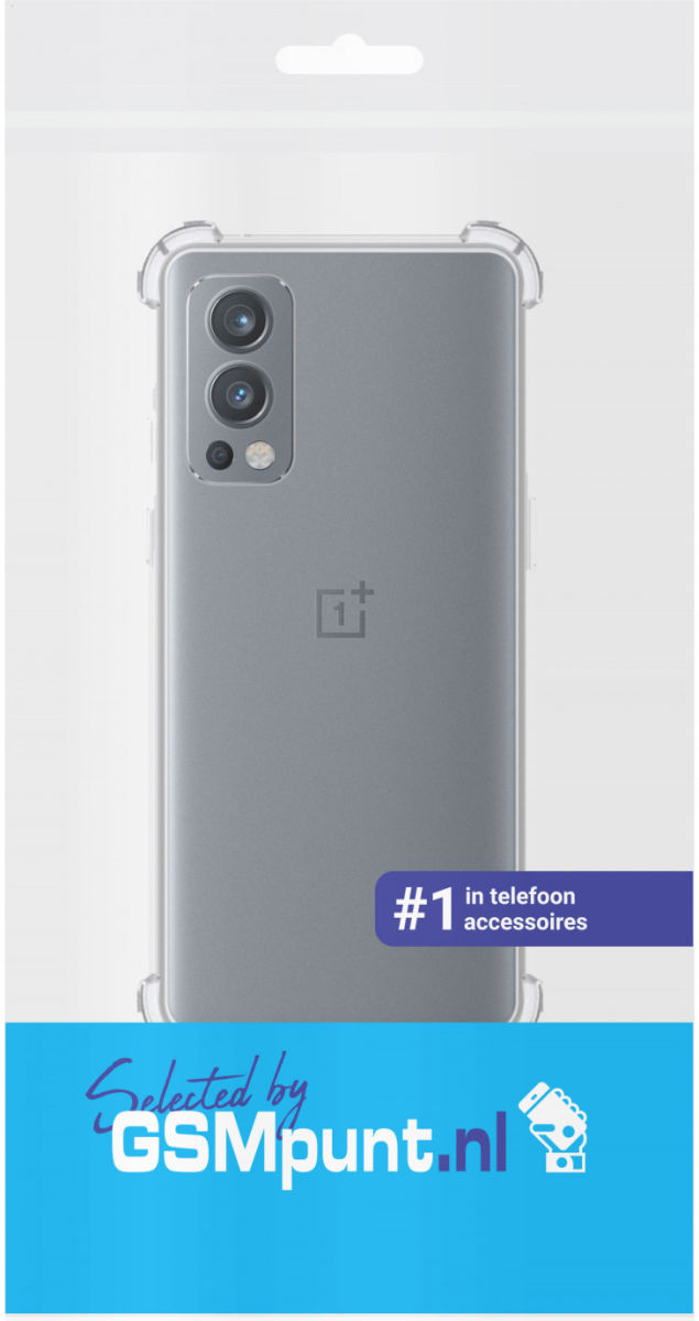 OnePlus Nord 2 5G Hoesje Schokbestendig Dun TPU Back Cover Transparant afbeelding 4