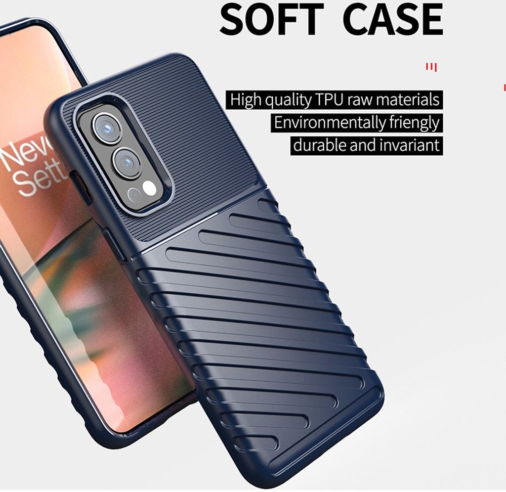 OnePlus Nord 2 5G Hoesje TPU Thunder Design Back Cover Zwart afbeelding 7