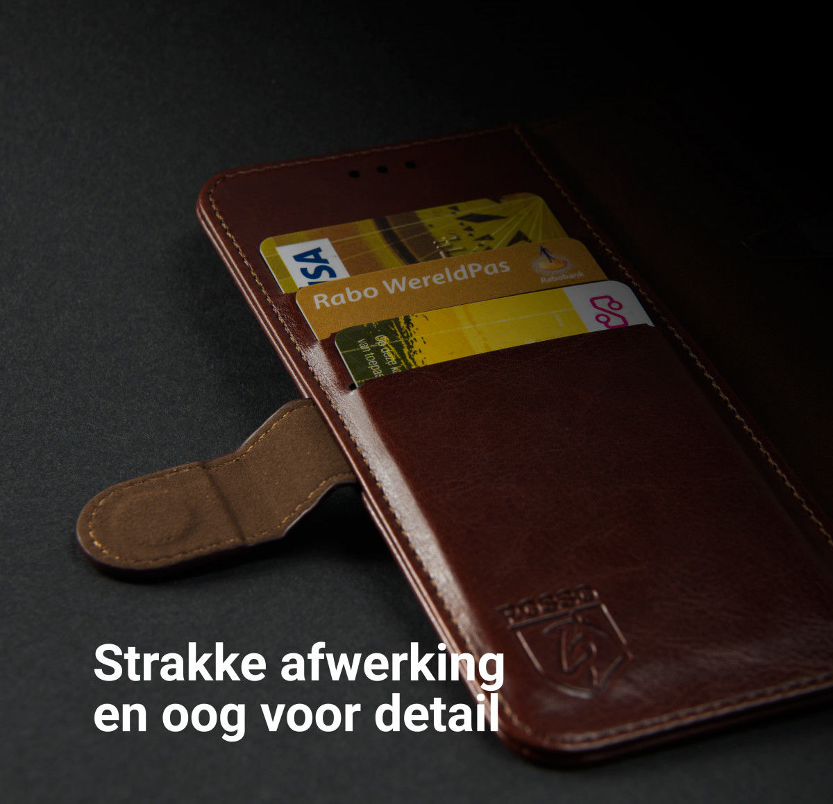 Rosso Element OnePlus Nord 2 5G Hoesje Book Cover Wallet Lichtbruin afbeelding 9
