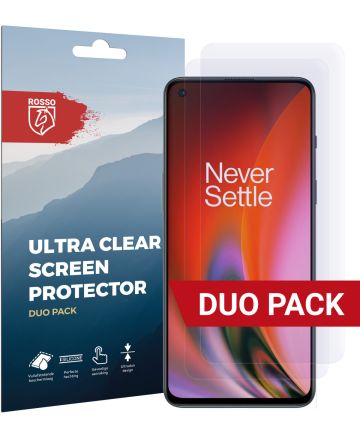 Rosso OnePlus Nord 2 5G Ultra Clear Screen Protector Duo Pack Screen Protectors