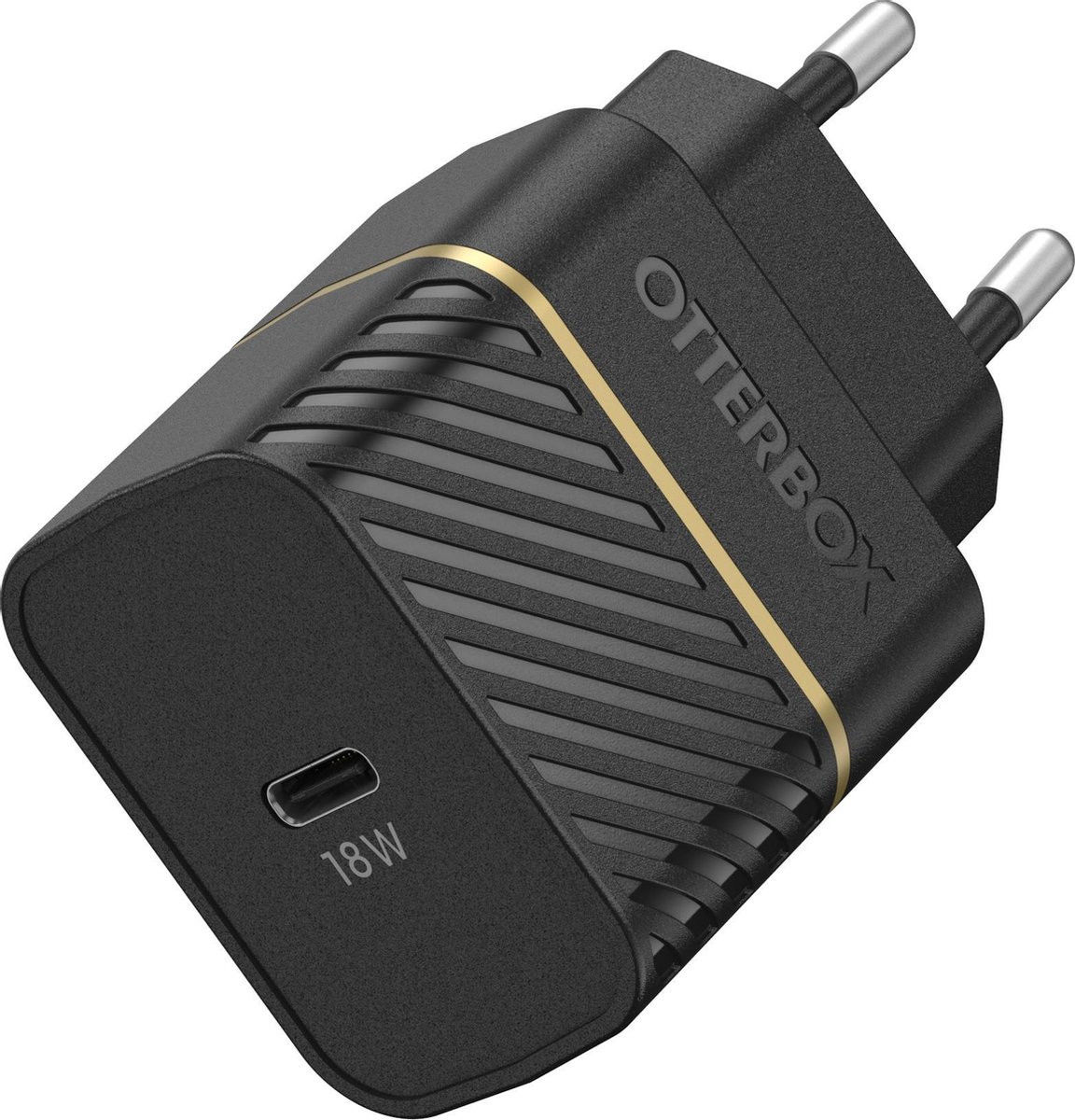 OtterBox Fast Charge Bundel Snellader 18W PD + USB-C Kabel 1M Zwart afbeelding 2