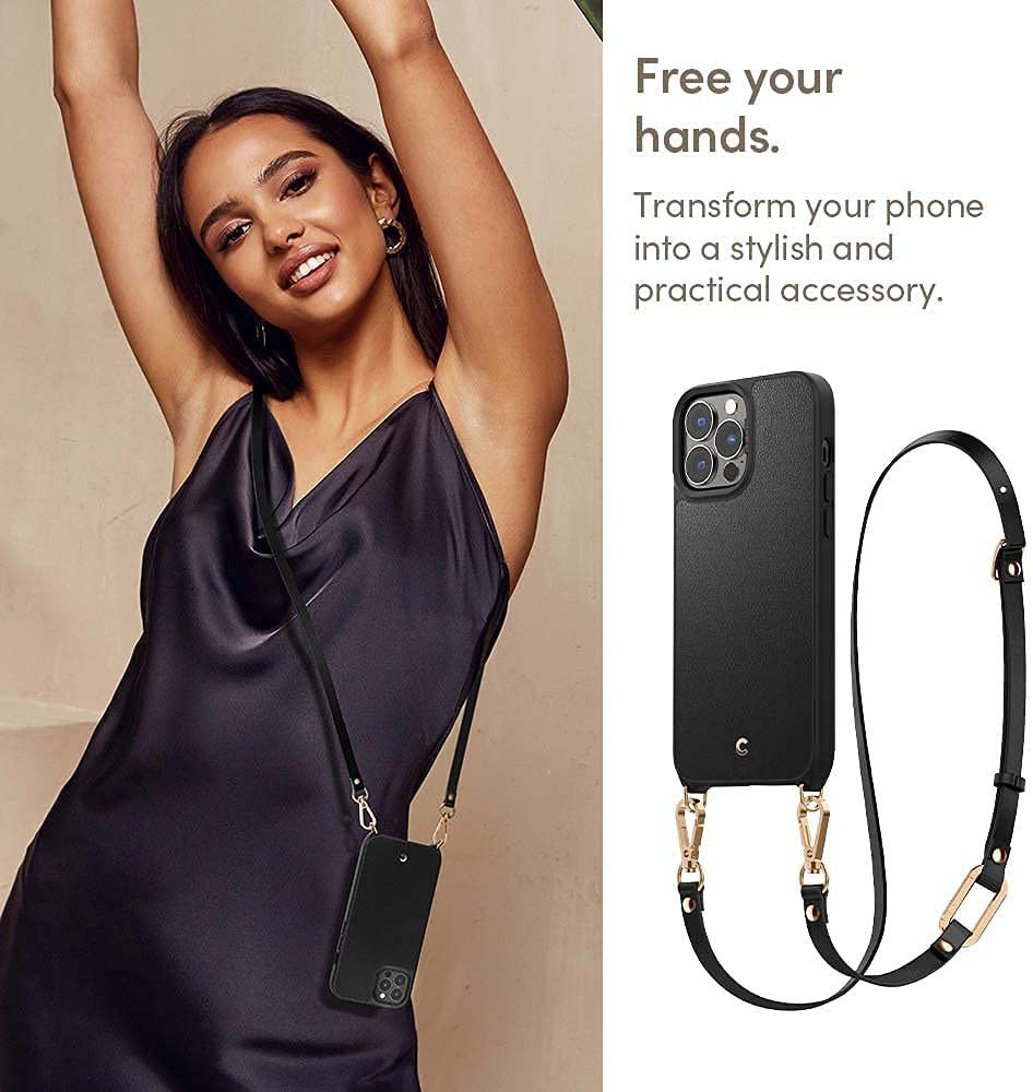 Spigen Classic Charm Apple iPhone 13 Pro Max Hoesje Zwart afbeelding 6