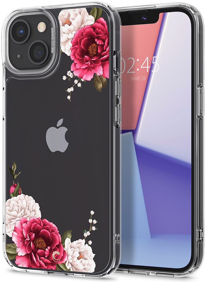 Spigen Cyrill Cecile Apple iPhone 13 Hoesje Red Floral afbeelding 2