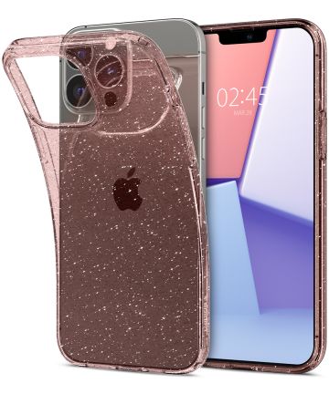 Spigen Liquid Crystal Apple iPhone 13 Pro Max Hoesje Roze Hoesjes