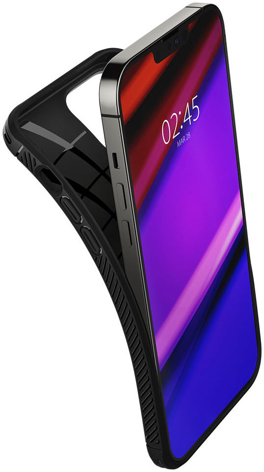 Spigen Rugged Armor Apple iPhone 13 Pro Max Hoesje Zwart afbeelding 2
