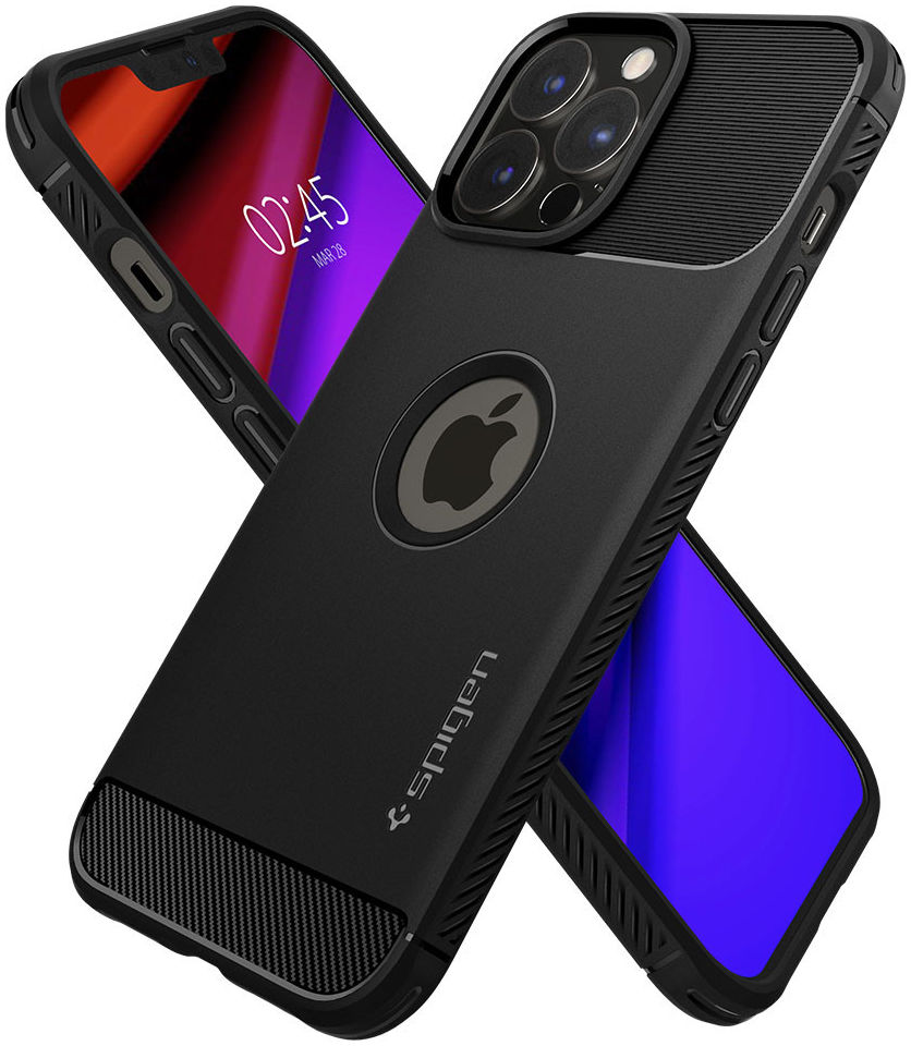 Spigen Rugged Armor Apple iPhone 13 Pro Max Hoesje Zwart afbeelding 6