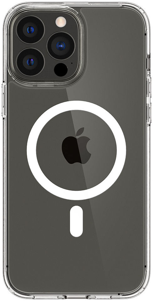 Spigen Ultra Hybrid iPhone 13 Pro Max Hoesje MagSafe Transparant/Wit afbeelding 1