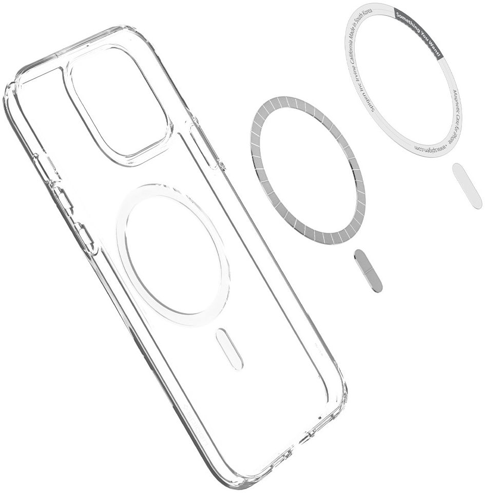 Spigen Ultra Hybrid iPhone 13 Pro Max Hoesje MagSafe Transparant/Wit afbeelding 5