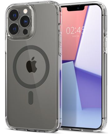 Spigen Ultra Hybrid iPhone 13 Pro Max Hoesje MagSafe Transparant/Grijs Hoesjes