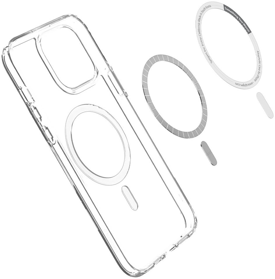Spigen Ultra Hybrid iPhone 13 Pro Max Hoesje MagSafe Transparant/Grijs afbeelding 5