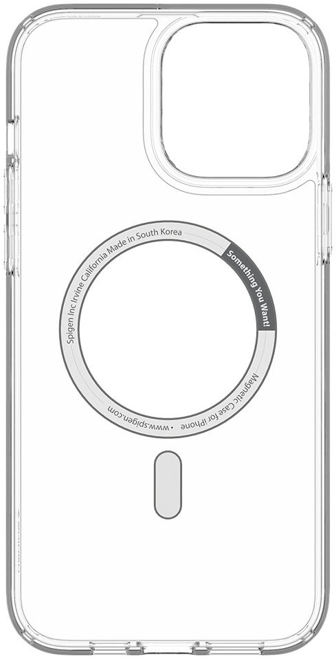 Spigen Ultra Hybrid iPhone 13 Pro Max Hoesje MagSafe Transparant/Grijs afbeelding 7
