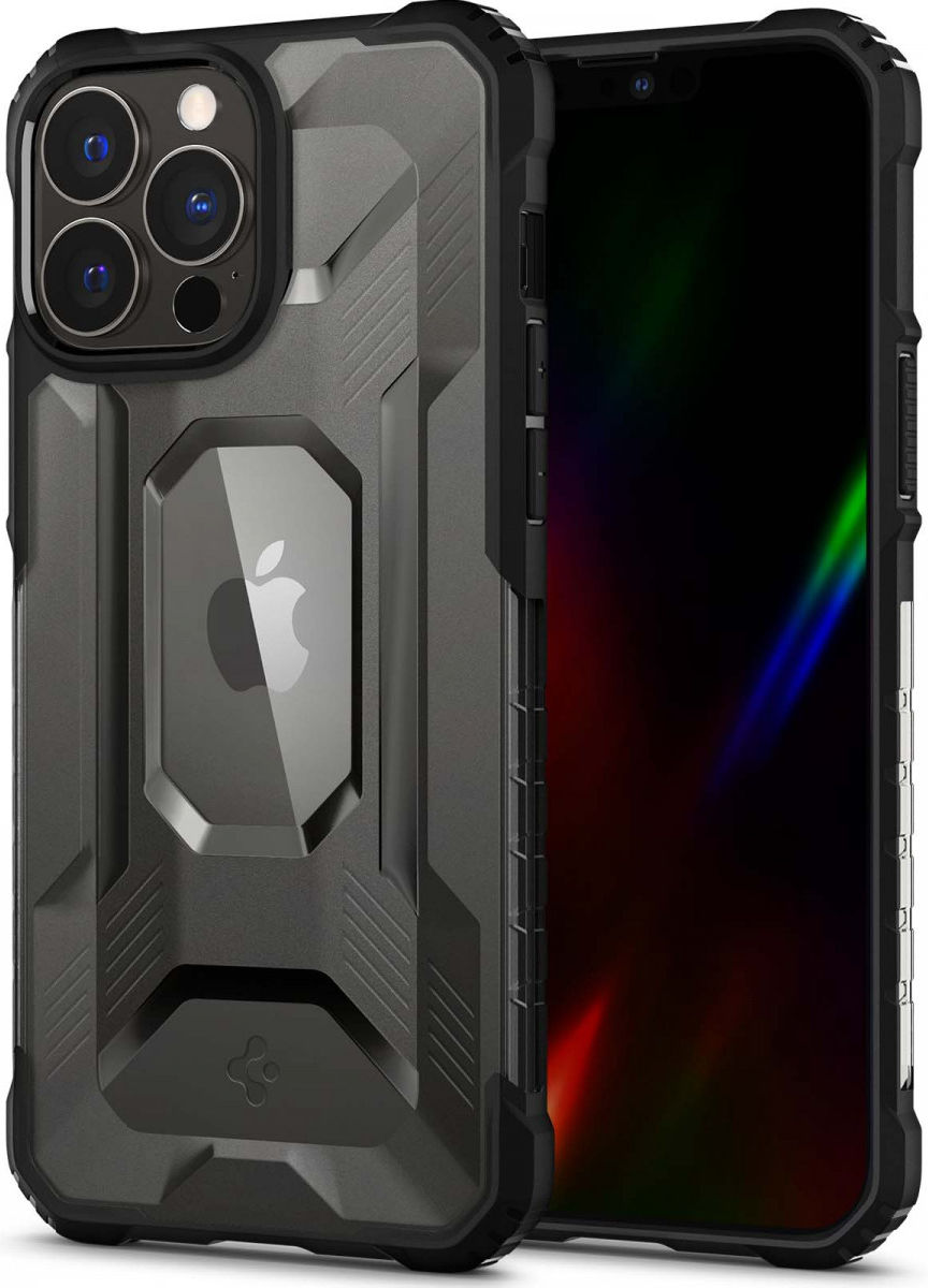 Spigen Nitro Force Apple iPhone 13 Pro Max Hoesje Frosted Transparant afbeelding 2