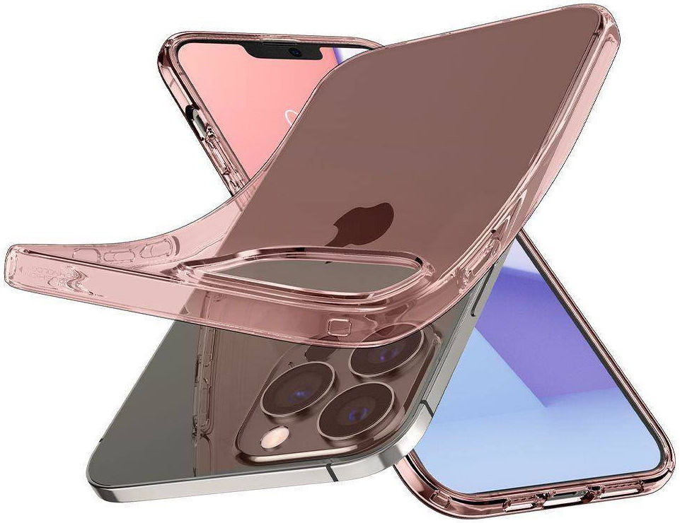 Spigen Crystal Flex Apple iPhone 13 Pro Max Hoesje Transparant Roze afbeelding 7