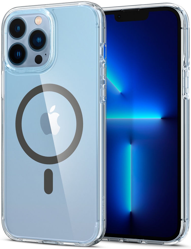Spigen Crystal Hybrid Apple iPhone 13 Pro Max MagSafe Hoesje Antraciet afbeelding 1