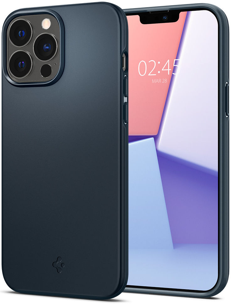 Spigen Thin Fit Apple iPhone 13 Pro Ultra Dun Hoesje Blauw afbeelding 8