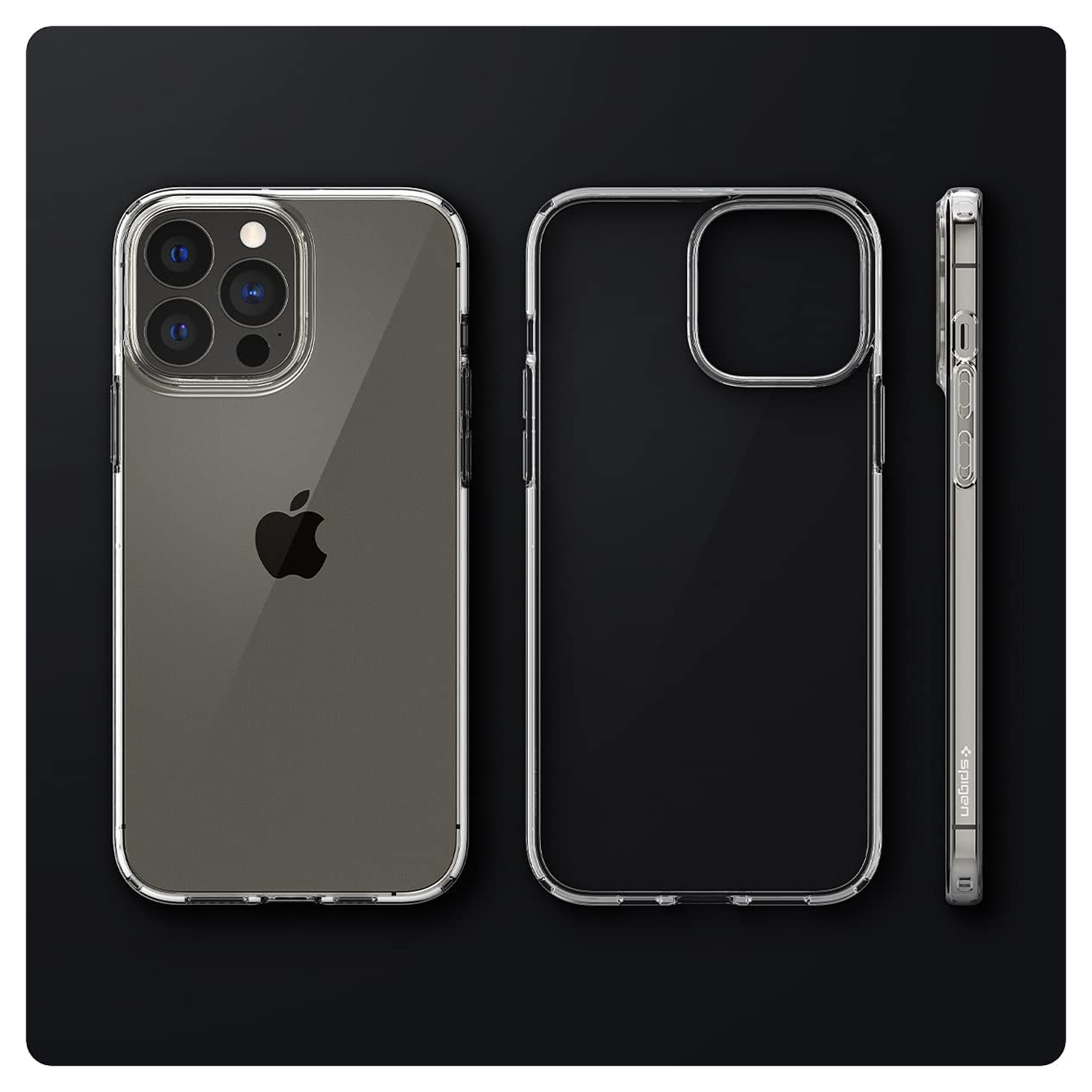 Spigen Liquid Crystal iPhone 13 Pro Hoesje Transparant afbeelding 3