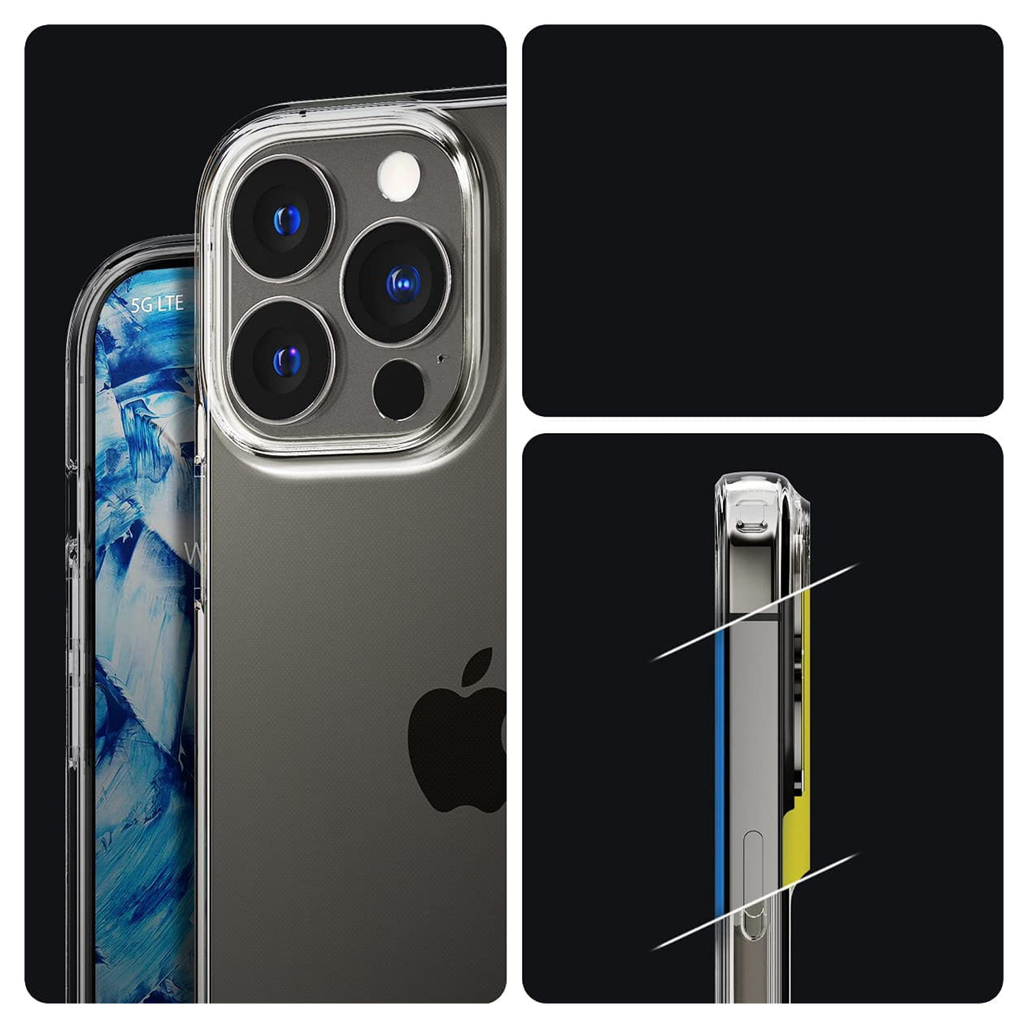 Spigen Liquid Crystal iPhone 13 Pro Hoesje Transparant afbeelding 4