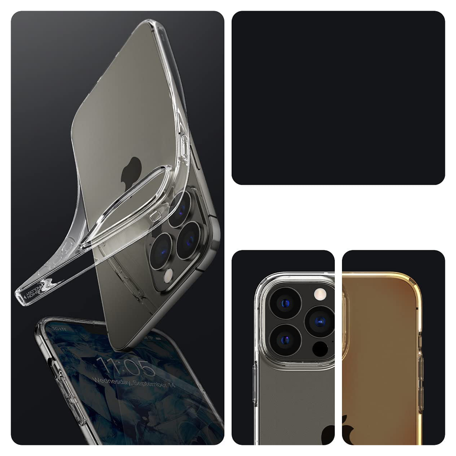 Spigen Liquid Crystal iPhone 13 Pro Hoesje Transparant afbeelding 5
